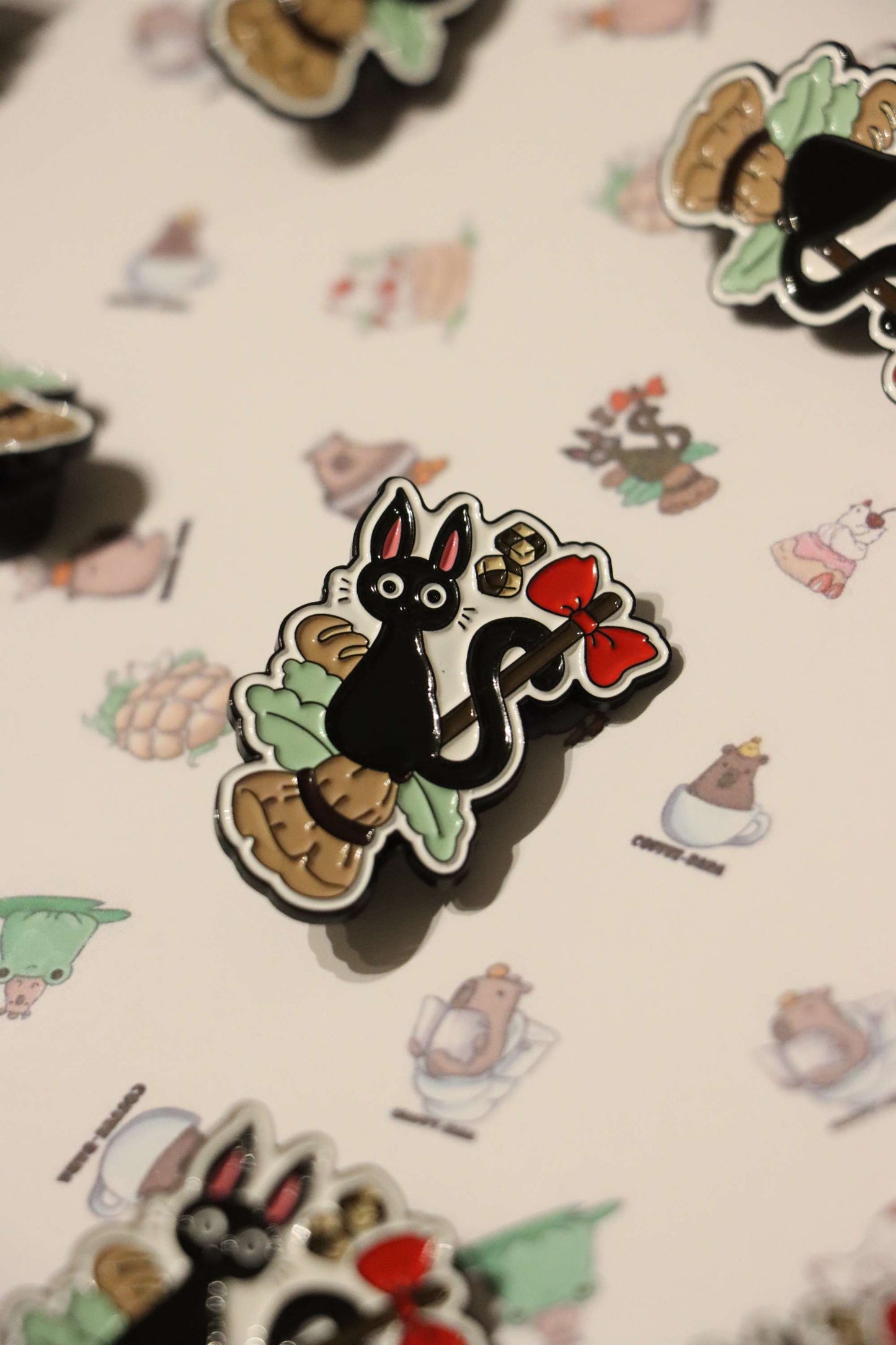 Gigi enamel pin -Black dye metal image 4