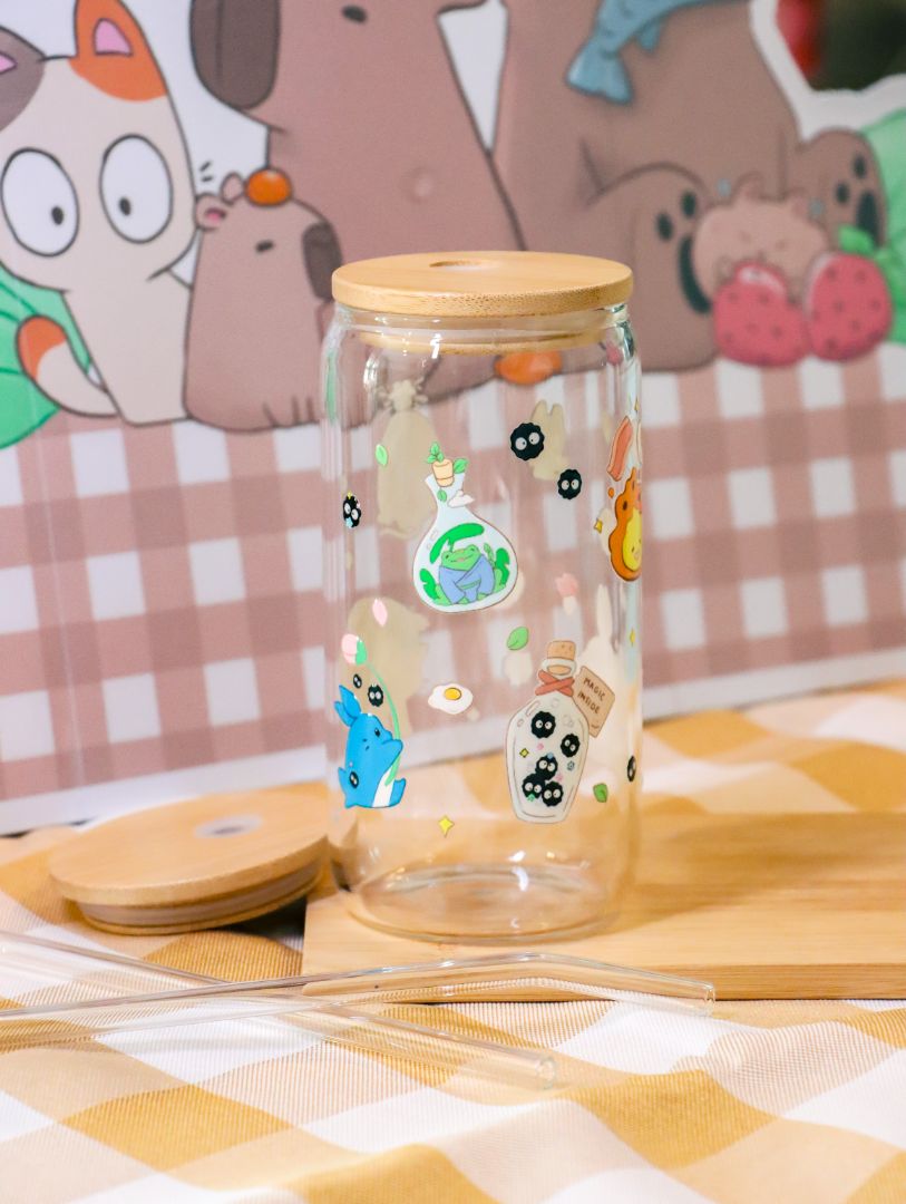Ghibli Inspired Glass Cup