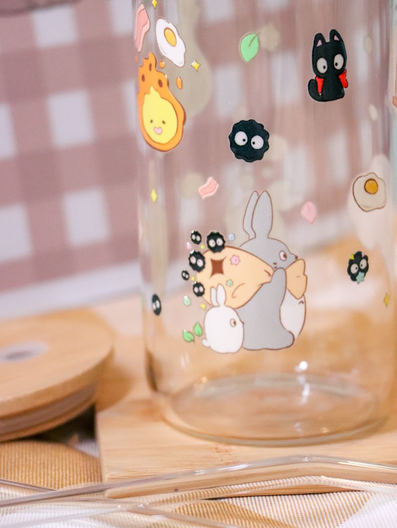 Ghibli Inspired Glass Cup