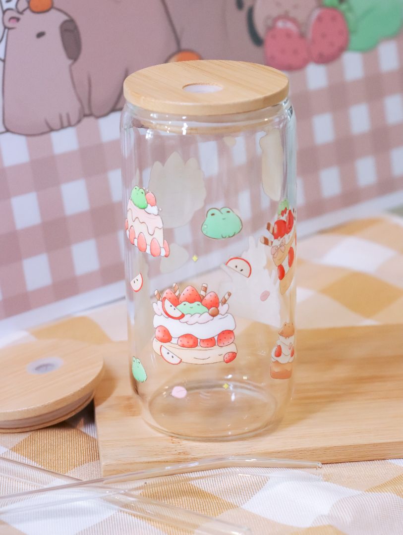 Froggy Treats Glass Cup