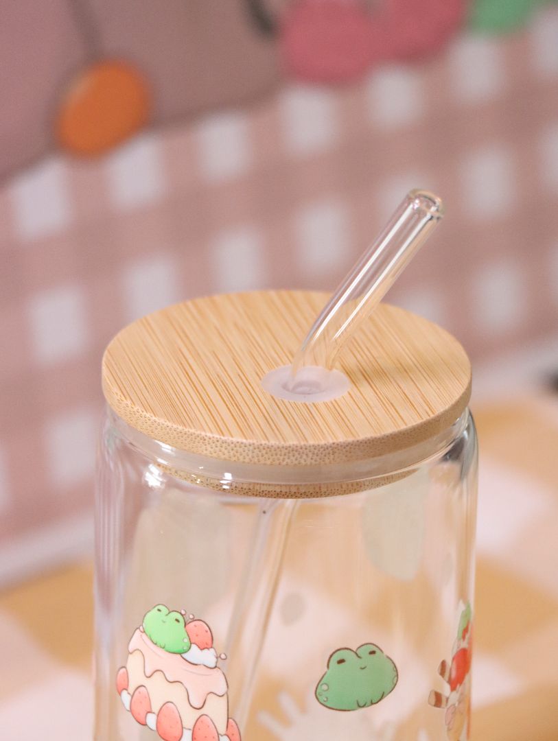 Froggy Treats Glass Cup