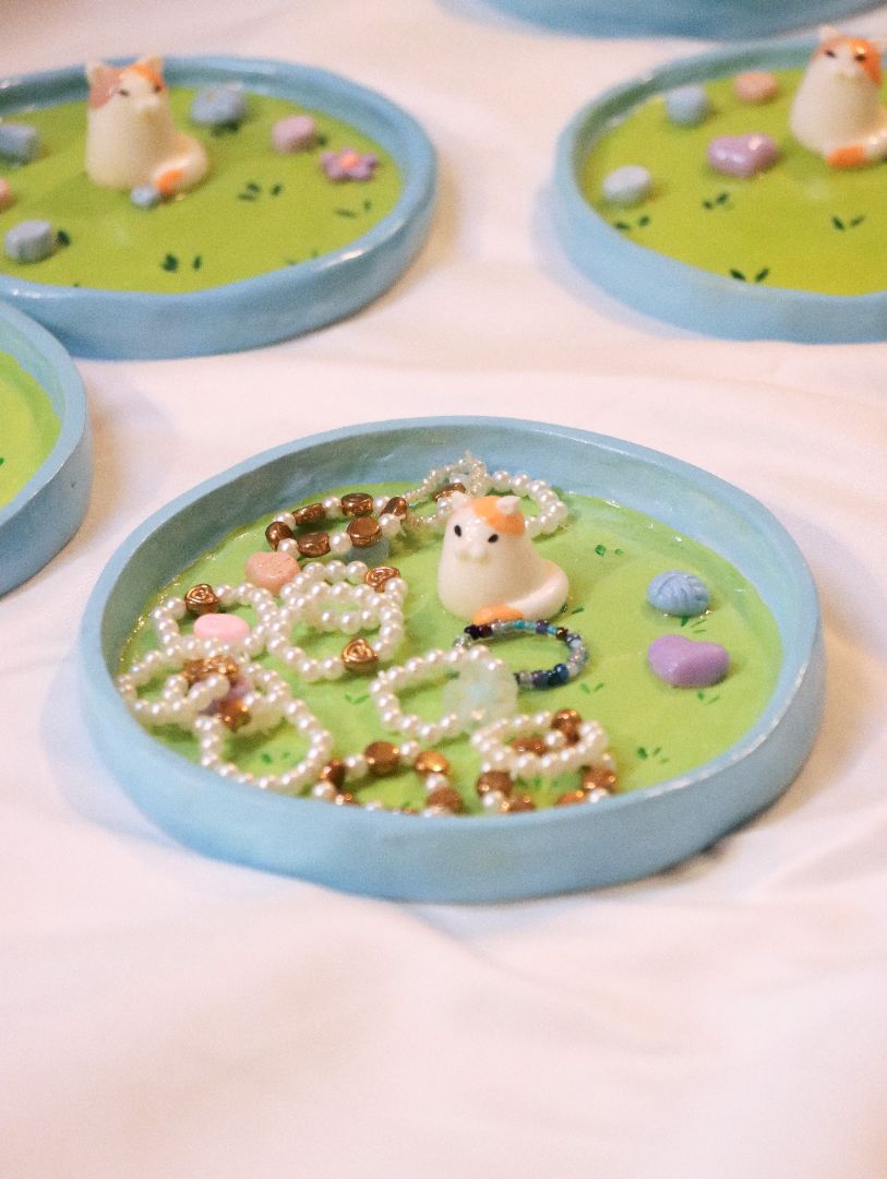 Handmade Cat Trinket Dish