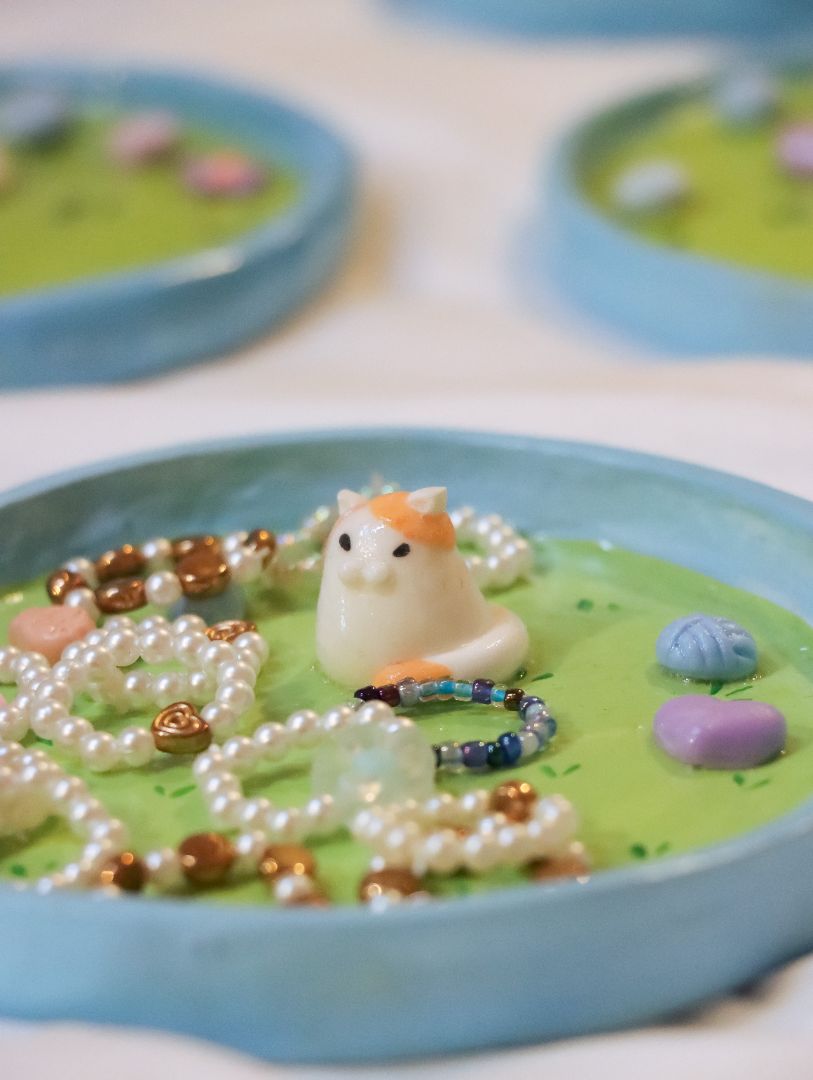Handmade Cat Trinket Dish