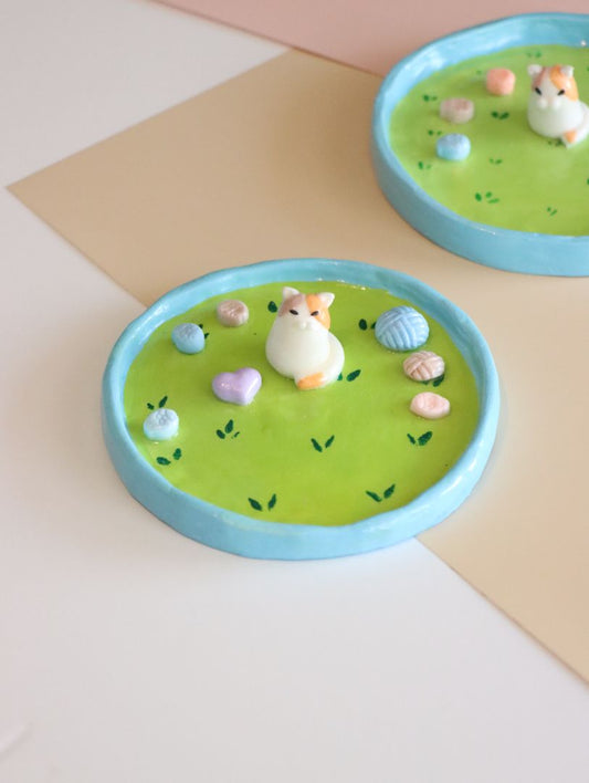 Handmade Cat Trinket Dish