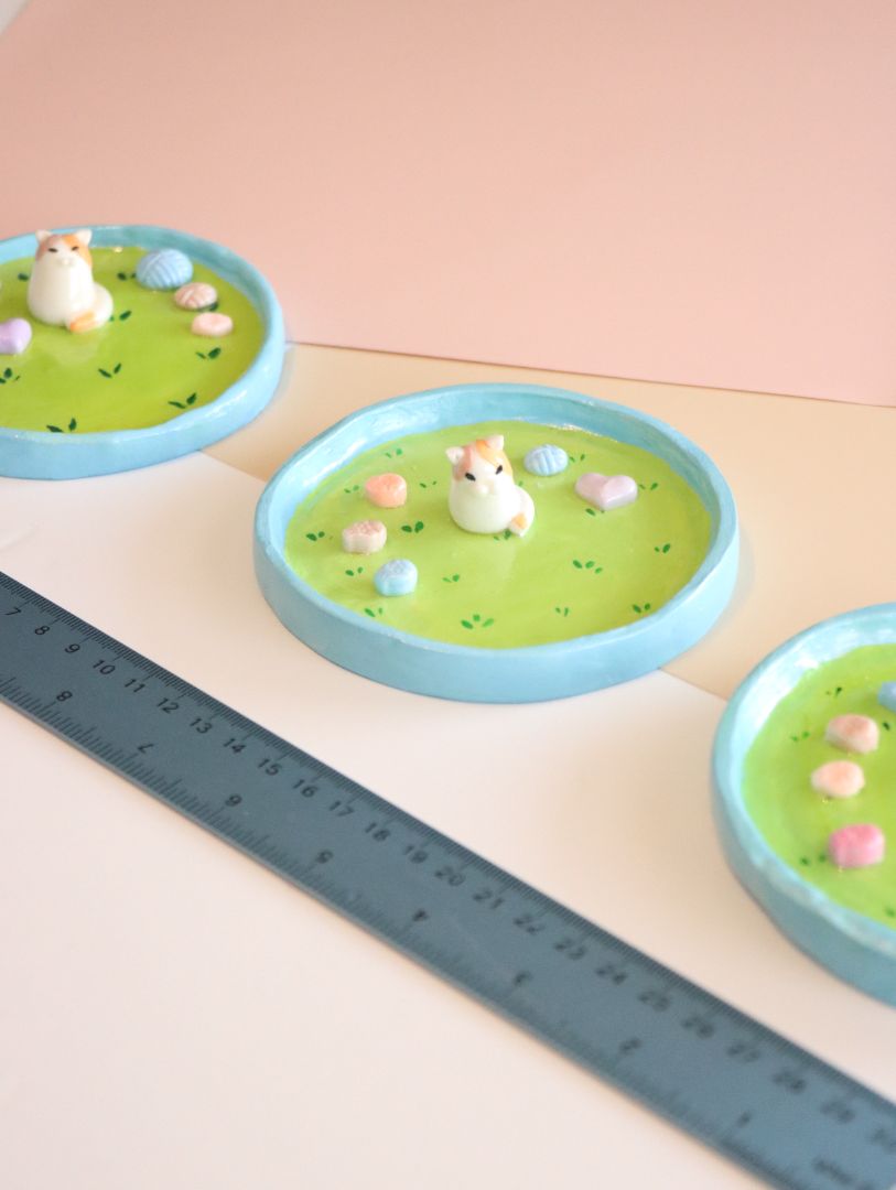 Handmade Cat Trinket Dish