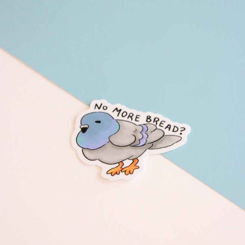 No More Bread? Die-Cut Sticker