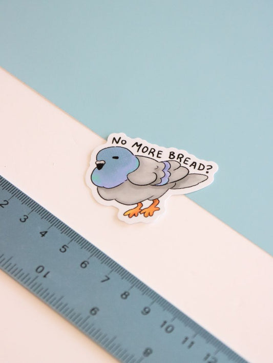 No More Bread? Die-Cut Sticker