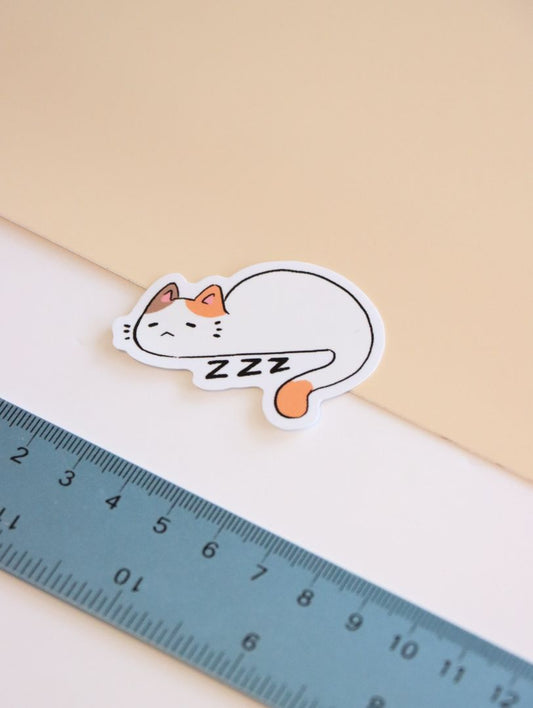 Sleeping FiFi Die-Cut Sticker