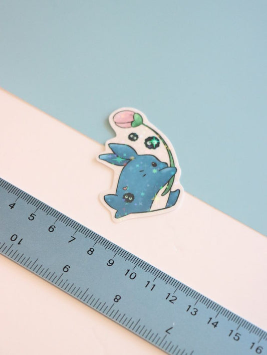 Blue Chu Chu Die-Cut Sticker