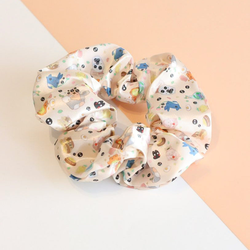 Beige Ghibli Hair Scrunchie
