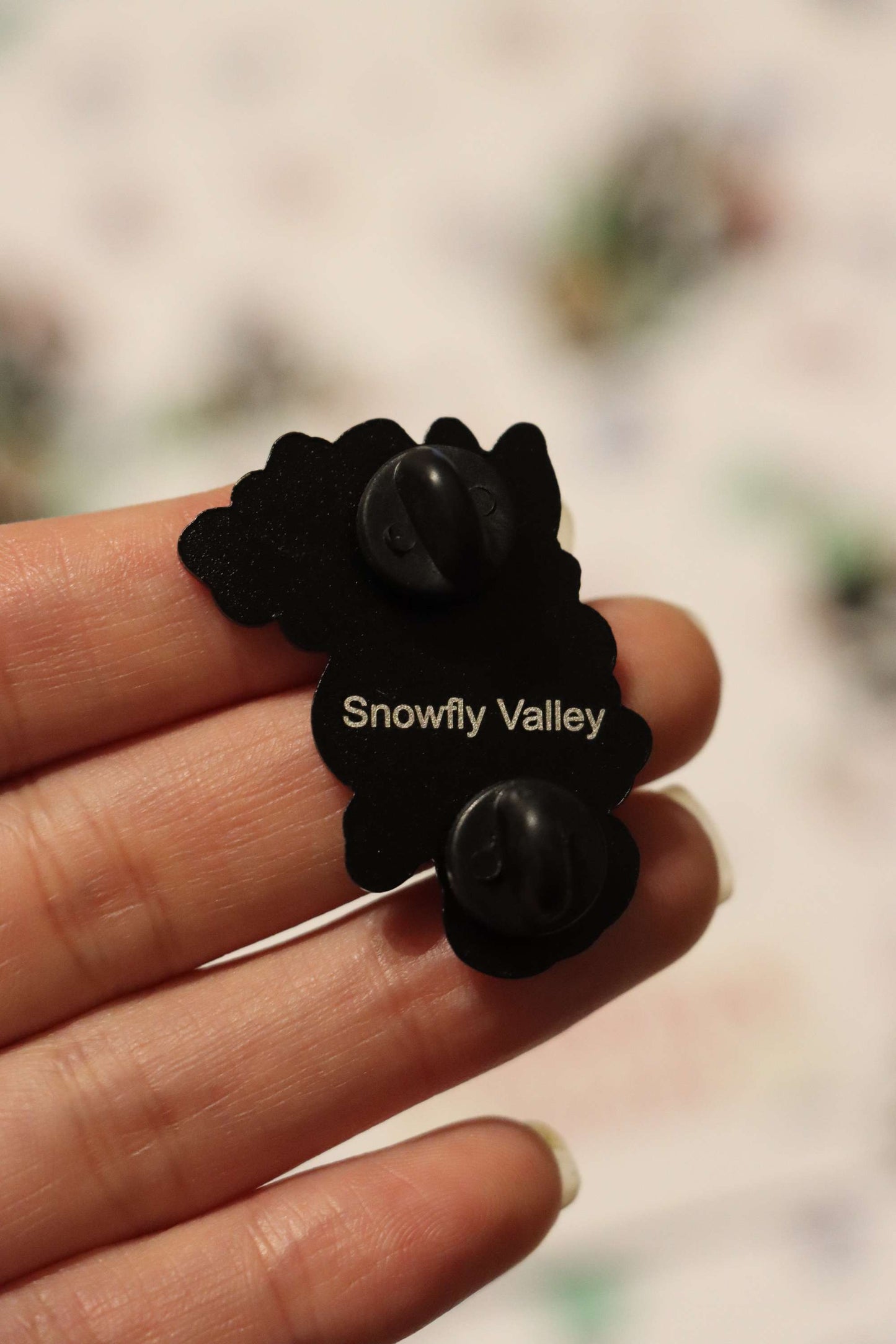 Gigi enamel pin -Black dye metal image 3