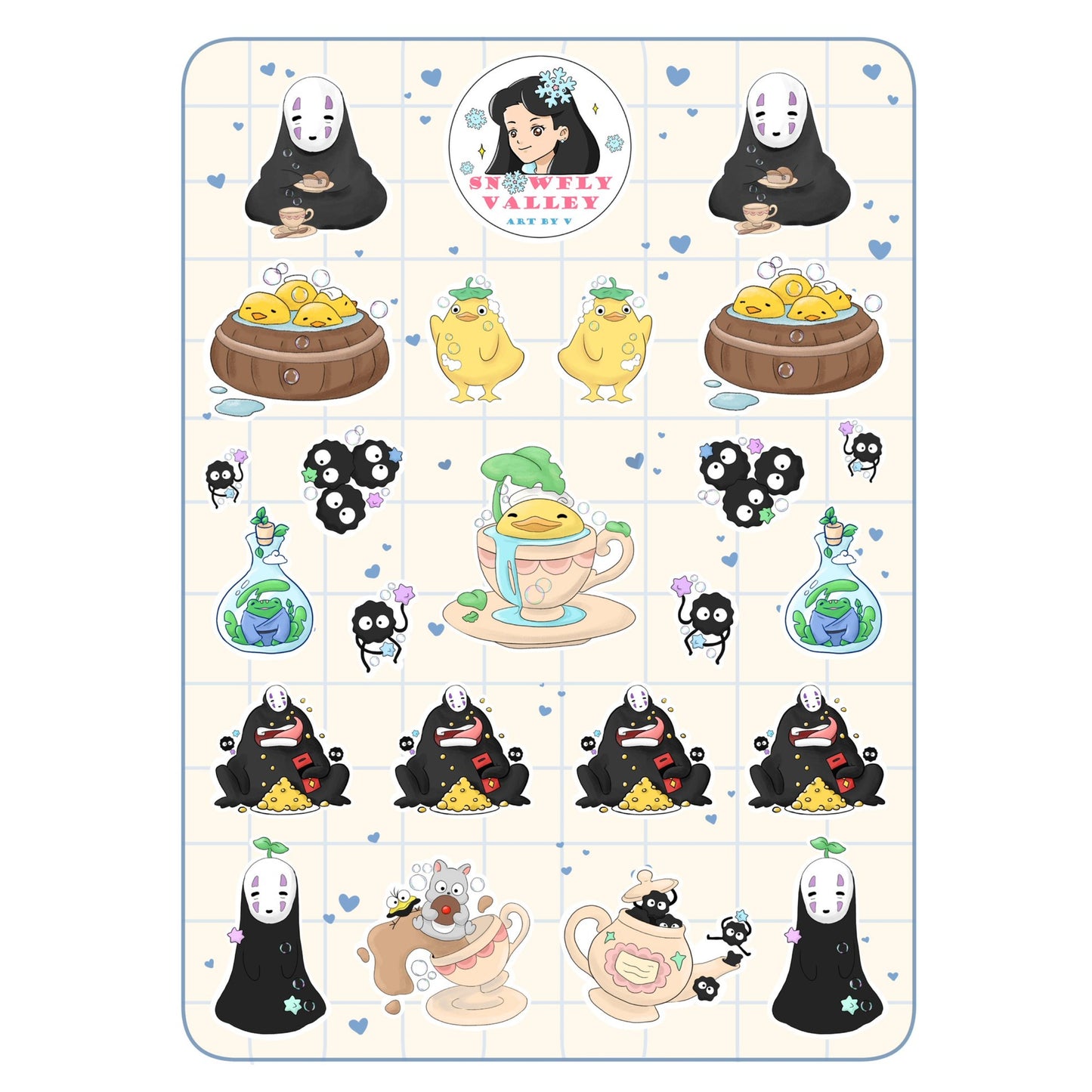 Spirited Away- Matt Vinyl Sticker Sheet image 0