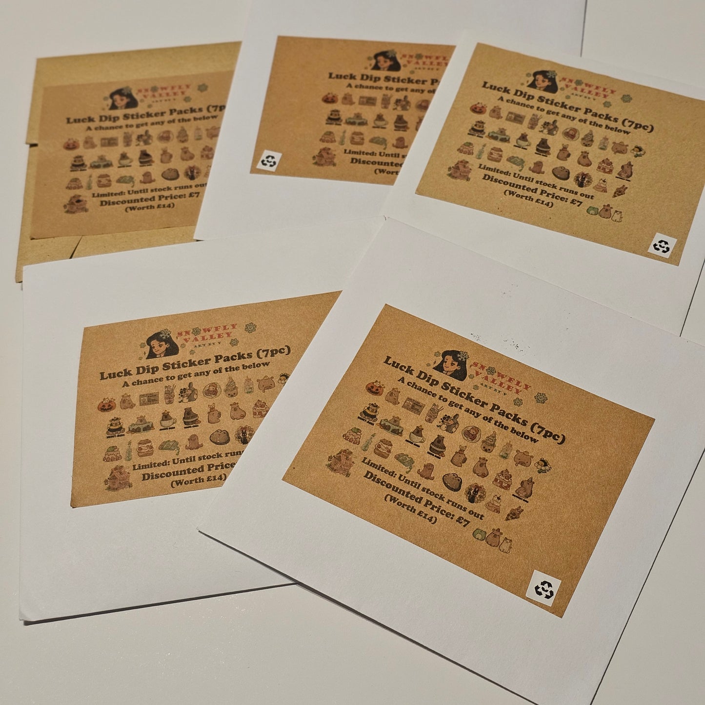 (7pc) Lucky Dip Sticker Pack