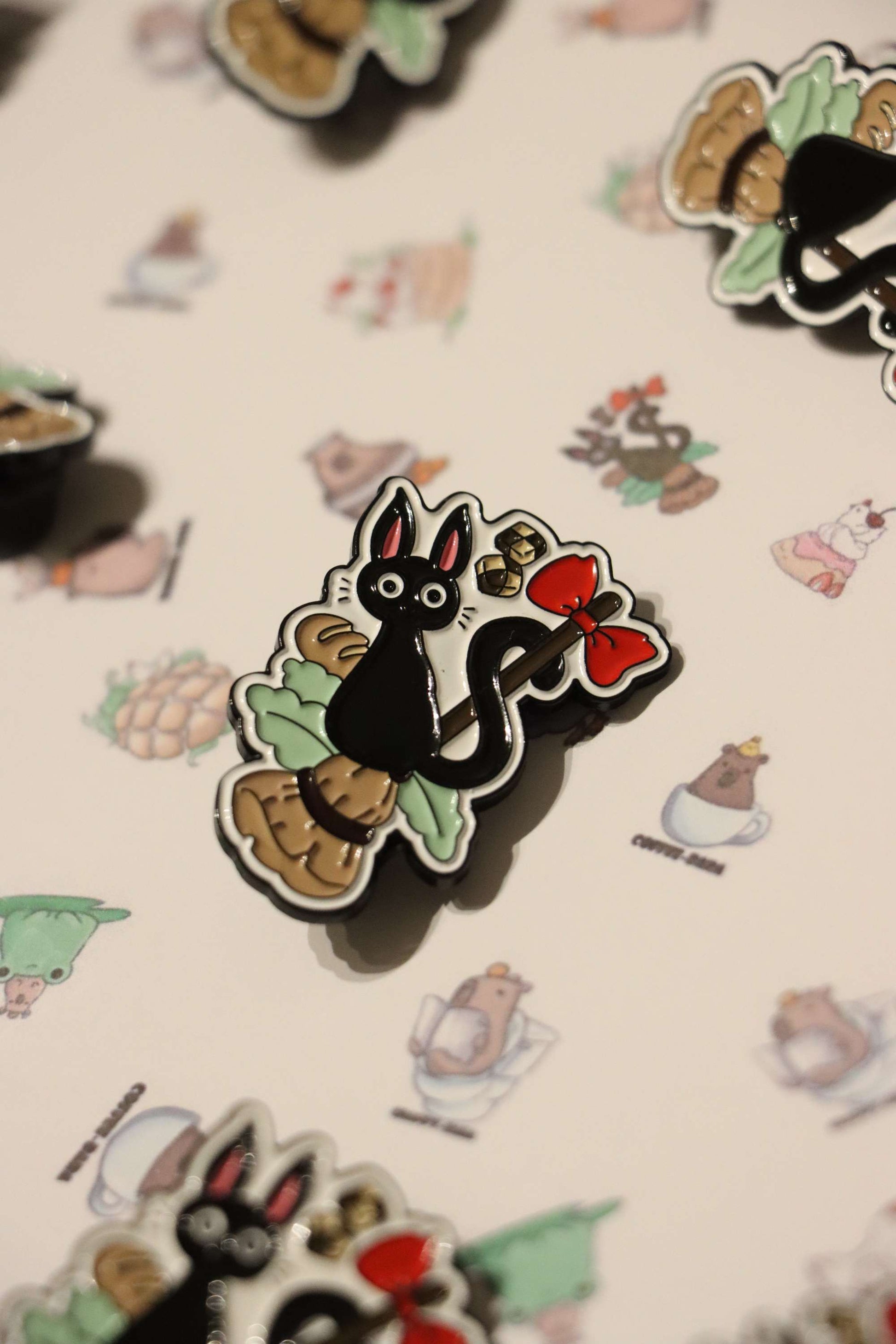 Gigi enamel pin -Black dye metal  image 4