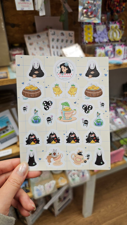 Spirited Away- Matt Vinyl Sticker Sheet image 1