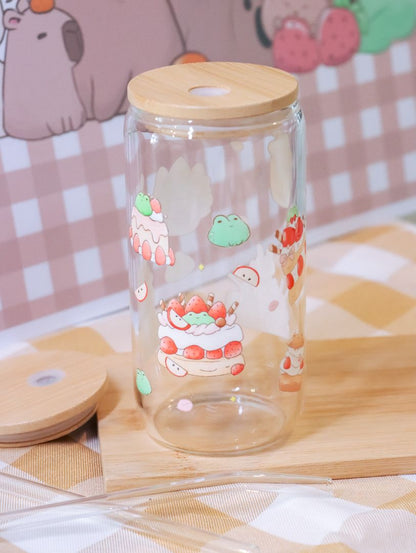 Froggy Treats Glass Cup