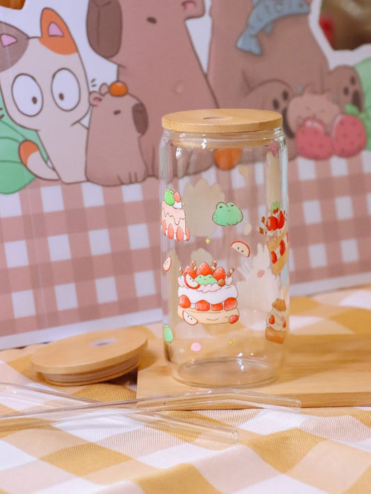 Froggy Treats Glass Cup