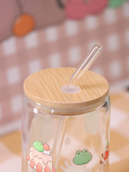 Froggy Treats Glass Cup