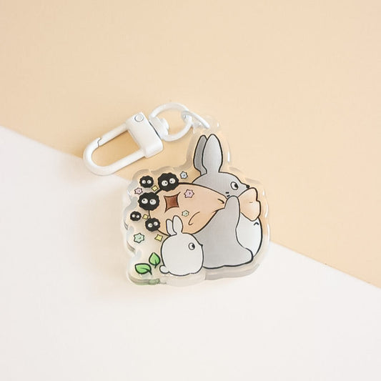 Totoro and Soots Keychain