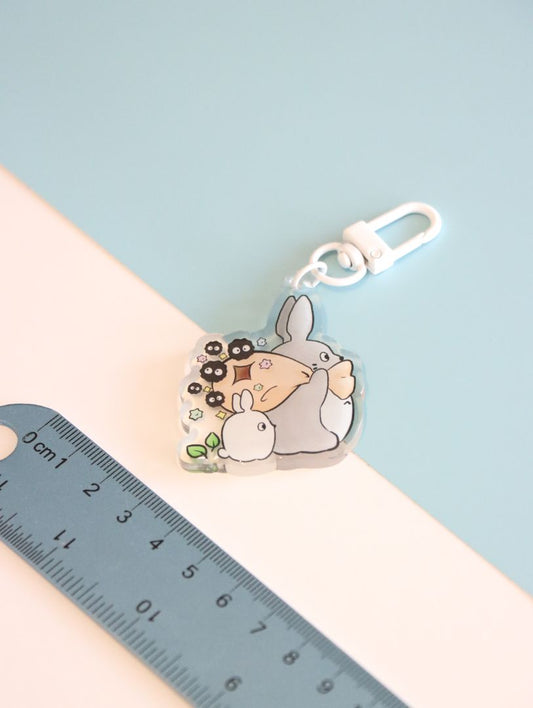 Totoro and Soots Keychain