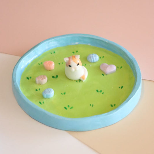 Handmade Cat Trinket Dish