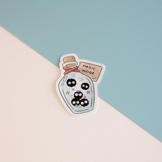 Soot Bottle Die-Cut sticker