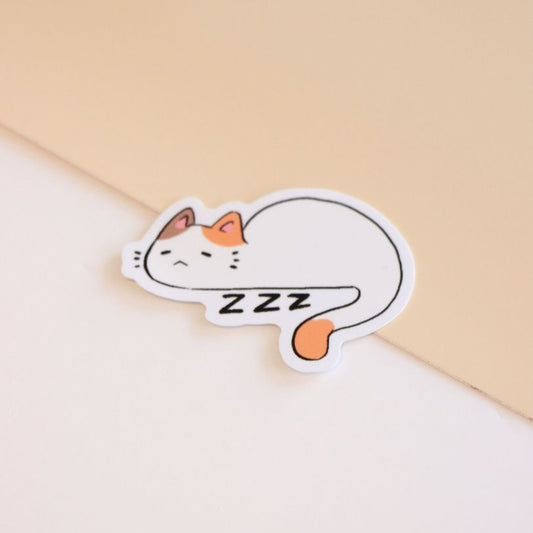 Sleeping FiFi Die-Cut Sticker