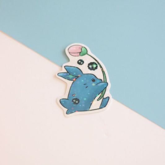 Blue Chu Chu Die-Cut Sticker