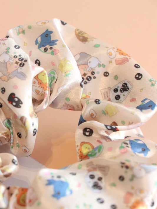 Beige Ghibli Hair Scrunchie