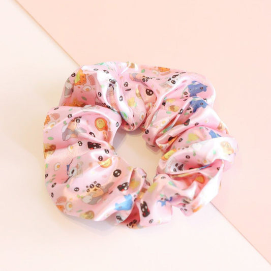 Pink Ghibli Hair Scrunchie