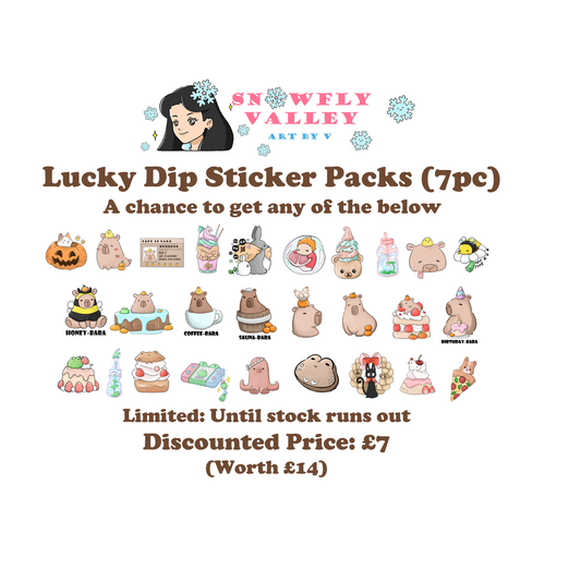 (7pc) Lucky Dip Sticker Pack