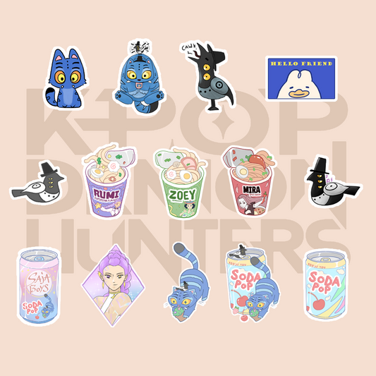Kpop Demon Hunter Mini Stickers (14pc)