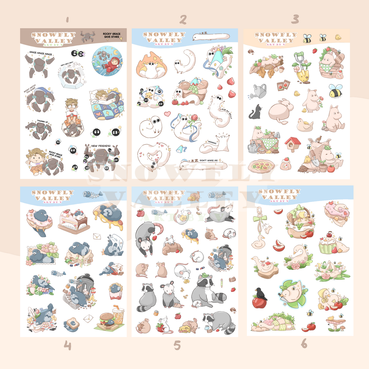Matt Vinyl Sticker Sheets