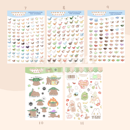 Matt Vinyl Sticker Sheets