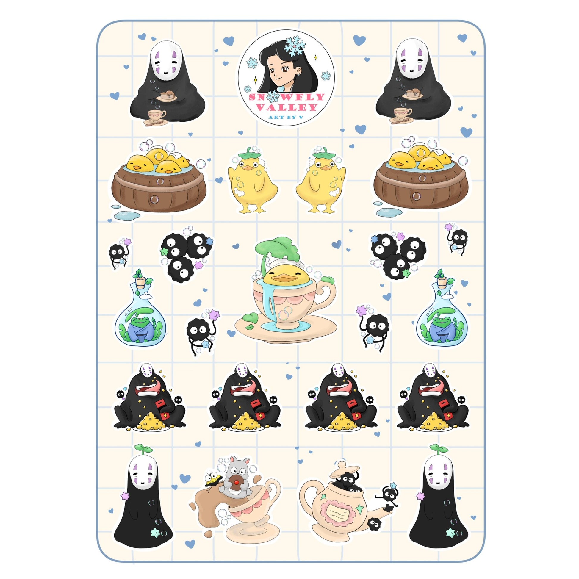 Spirited Away- Matt Vinyl Sticker Sheet image 0