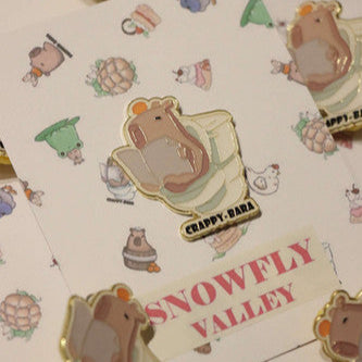 Crappy-bara Enamel Pin