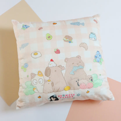 Peach Velvet Throw Pillows