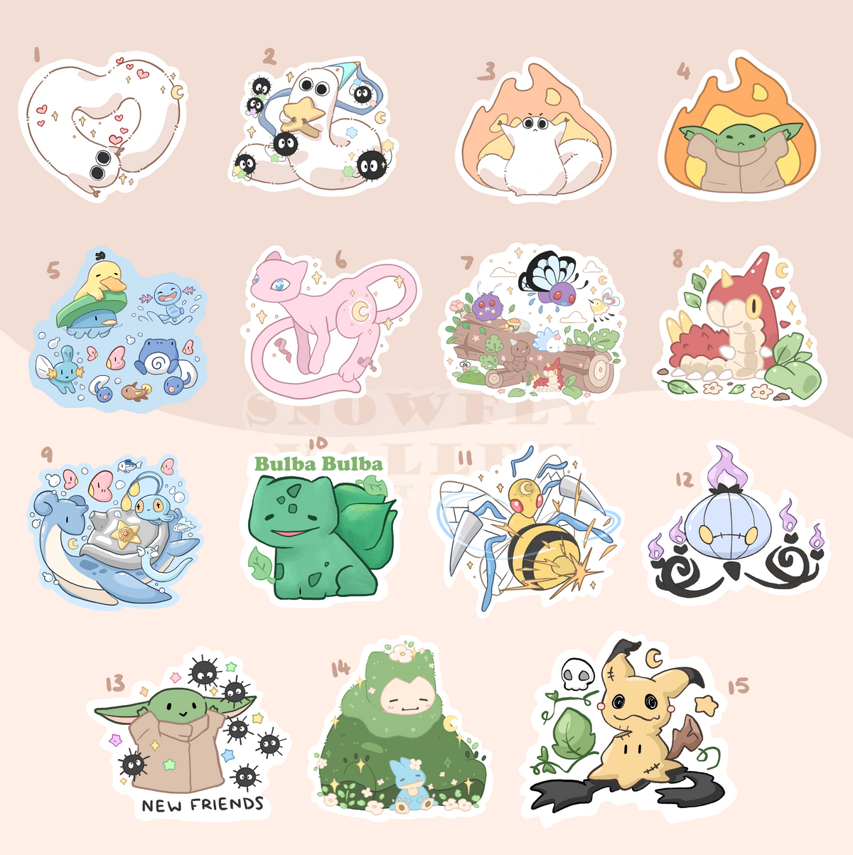 Glitter Frosted Sticker