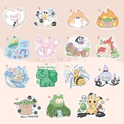 Glitter Frosted Sticker