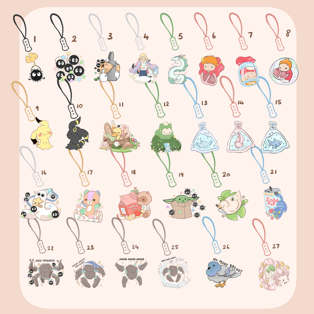 Arcylic Phone Charms
