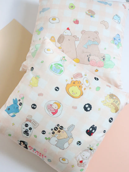Peach Velvet Throw Pillows