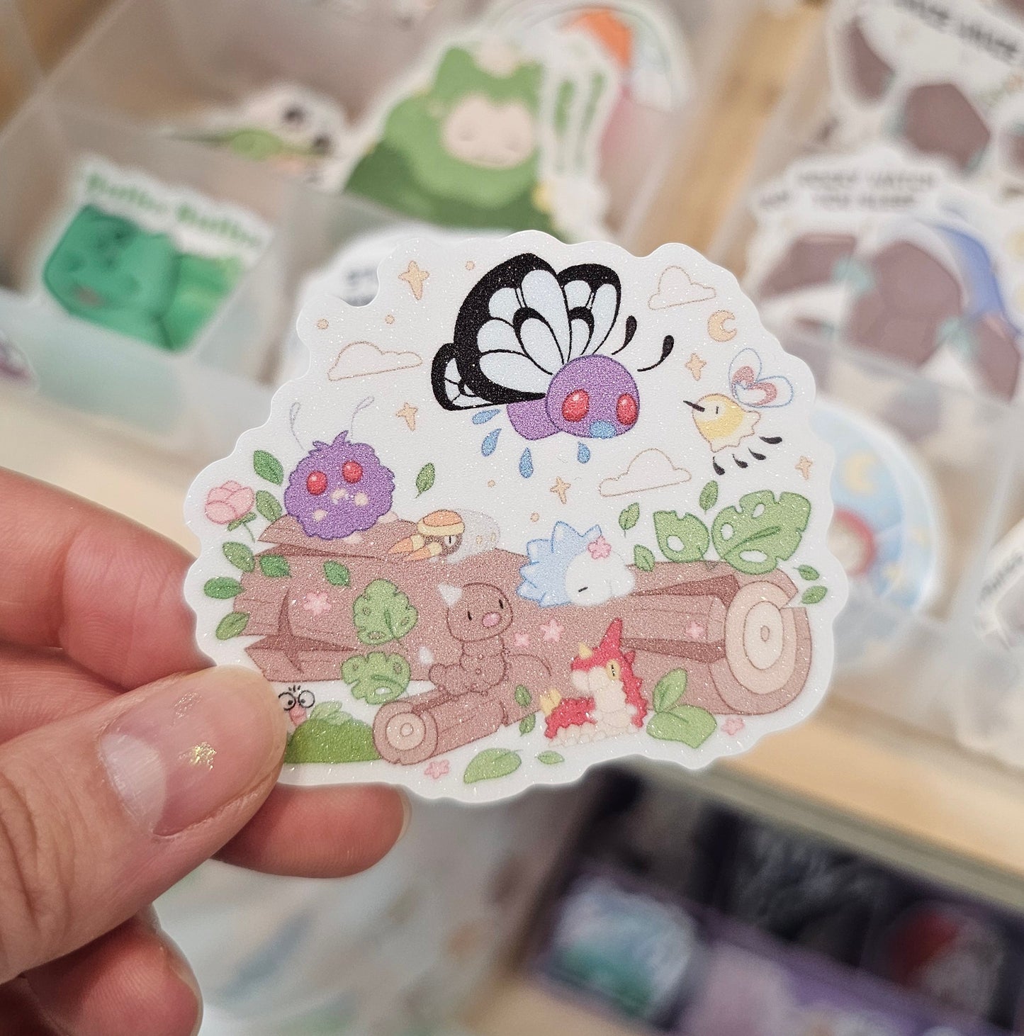 Glitter Frosted Sticker